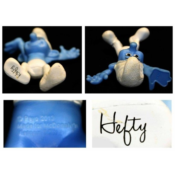 4 McDonald's Smurfs 2015 Happy Meal Figurine Toys Baker Klefty Clumsy Peyo PVC - Picture 3 of 9